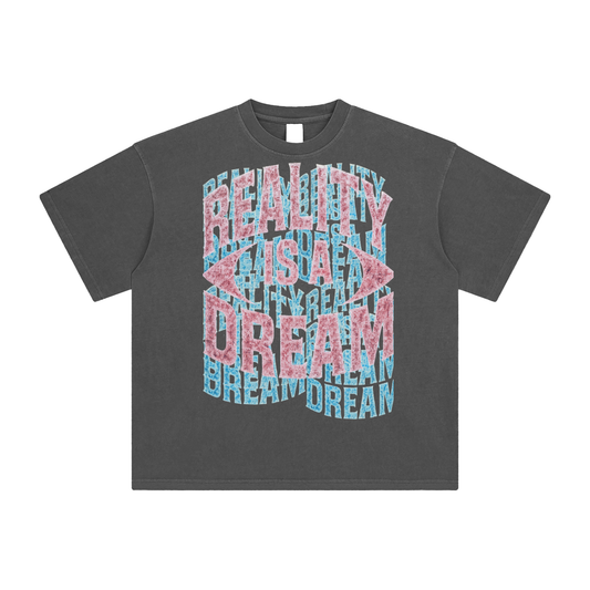 Lucid Pink And Blue Reality Is A Dream Tee